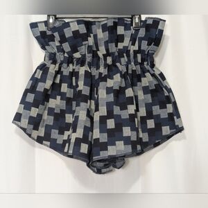 Something By Sonjia x Monroe Steele Geometric Patterned Shorts Ez Medium